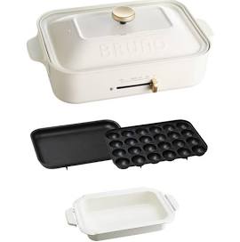 【BRUNO】コンパクトホットプレート 鍋レシピセット ホワイト サイズなし 1700331