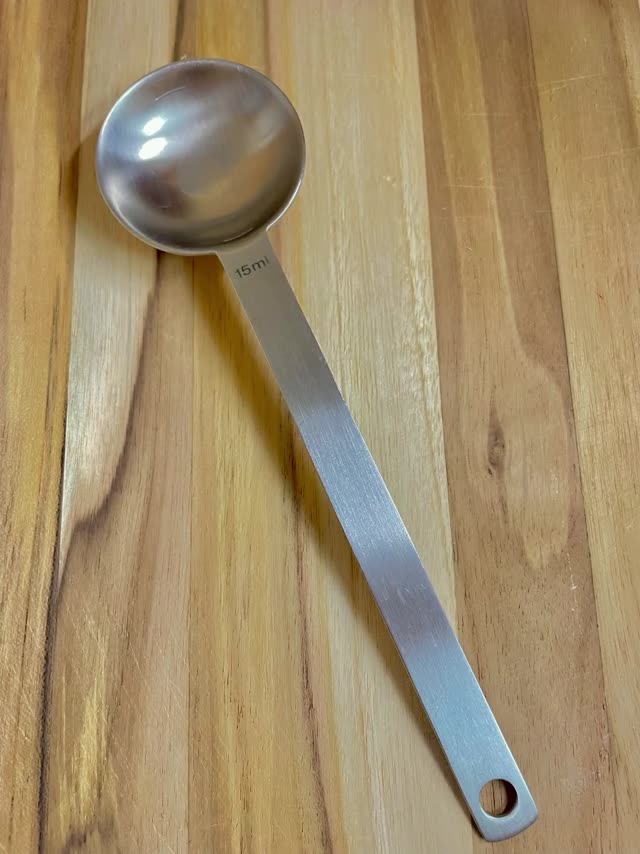 【無印良品】柄の長い計量スプーン　大 約１５ｍｌ／約５×長さ１９．５ｃｍ 