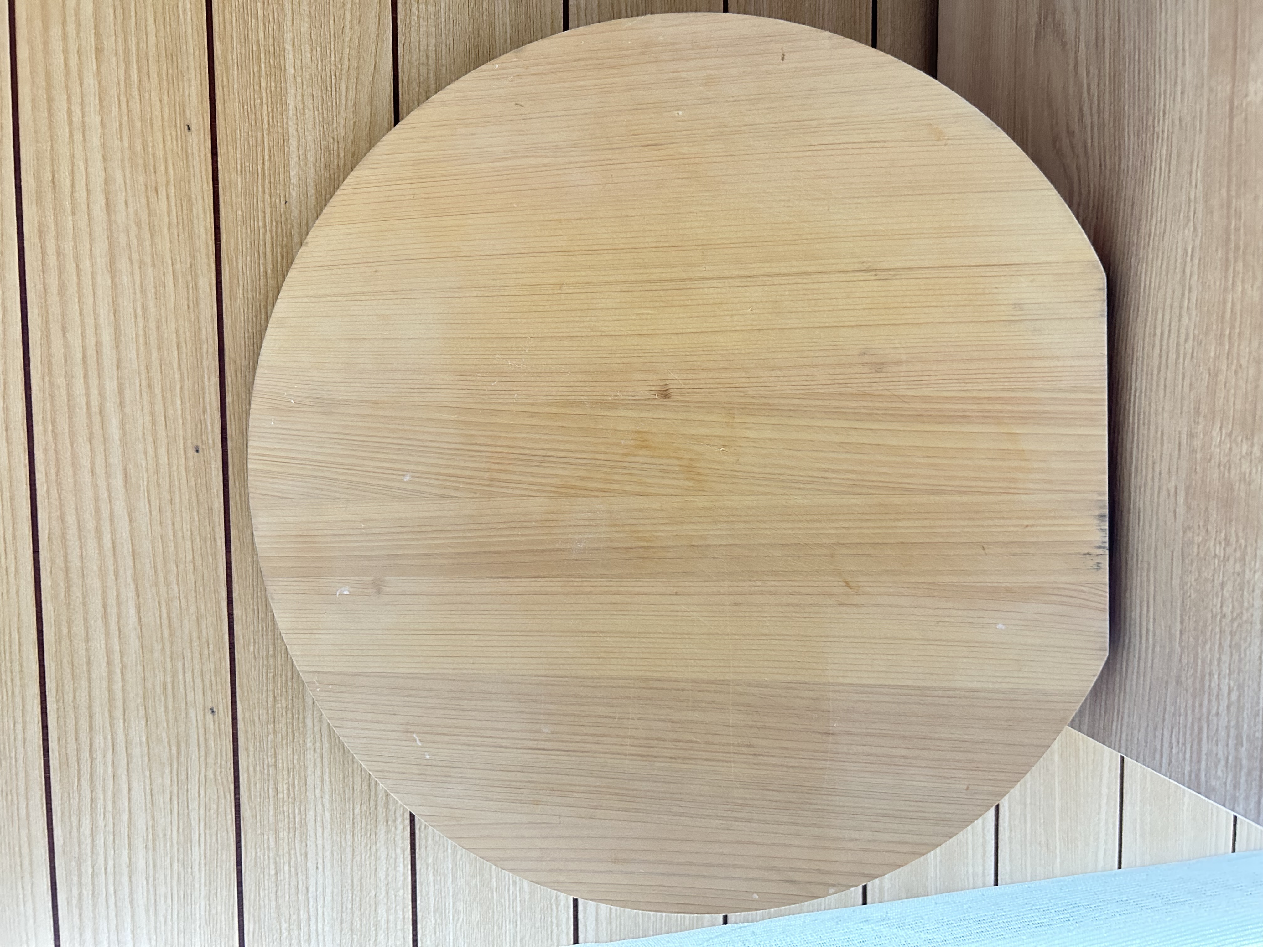 【ディノス】 国産ひのきの丸型まな板 35cm