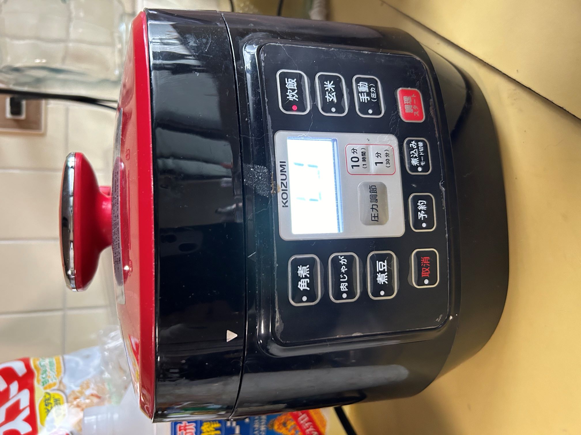 【コイズミ】 マイコン電気圧力鍋 1.6L レッド KSC-3501/R